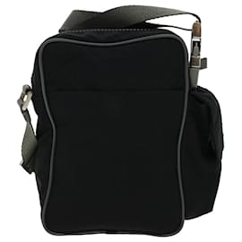 Prada-PRADA Shoulder Bag Nylon Black Auth am4341-Black