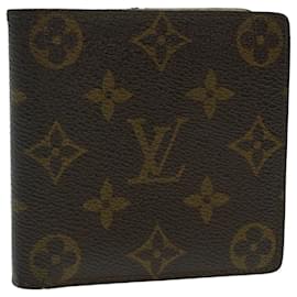 Louis Vuitton-LOUIS VUITTON Monogram Portefeuille Marco Bifold Wallet M61675 LV Auth 42145-Monogram