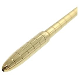 Louis Vuitton-LOUIS VUITTON Ballpoint Pen Metal Gold Tone LV Auth 42141-Other