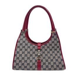 Gucci-Sac Gucci Bardot en toile marron-Marron