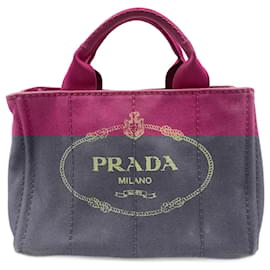 Prada-Pink Prada Canapa Tote-Pink