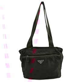 Prada-Red Nylon Prada Tote-Red