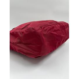 Prada-Red Nylon Prada Tote-Red