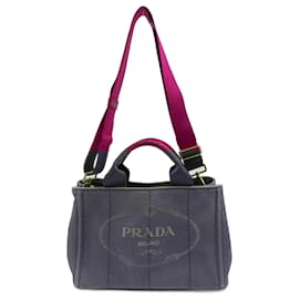 Prada-Pink Prada Canapa Tote-Pink