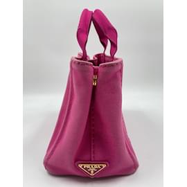 Prada-Pink Prada Canapa Tote-Pink