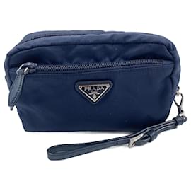 Prada-Blue Prada Pouch-Blue