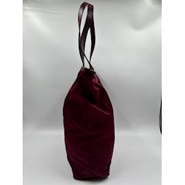 Prada-Red Nylon Prada Tote-Red