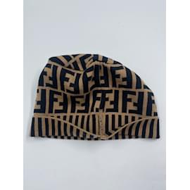 Fendi-Beige Fabric Fendi Hat-Beige