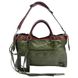 Balenciaga-Brown Lambskin City-Brown