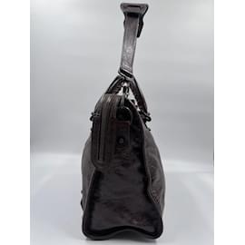 Balenciaga-Brown Lambskin City-Brown