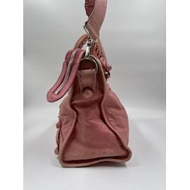 Balenciaga-Pink Lambskin City Giant 21-Pink
