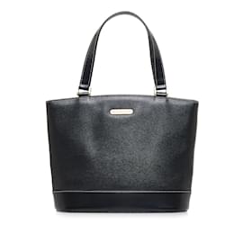 Burberry-Burberry Leather Tote Bag Leather Tote Bag in Good condition-Black