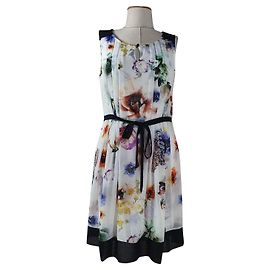 Vera Wang Kleid aus Polyester S Mehrfarben