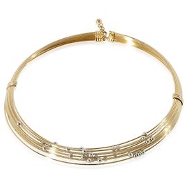 Roberto Coin Roberto moneda vintage 10 Gargantilla Strand en 18K oro blanco/oro amarillo Plata Metálico
