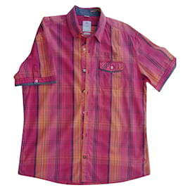Autre Marque-camisa de manga curta-Rosa,Vermelho,Cinza antracite