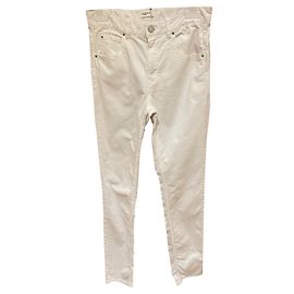 Isabel Marant Etoile Jeans Weiß Baumwolle Größe 38 Weiß