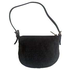 BORSA BAGUETTE FENDI Nero