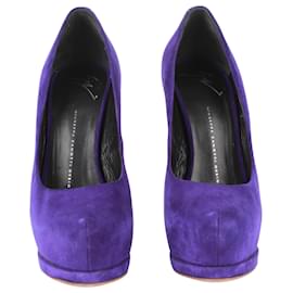 Giuseppe Zanotti-Zapatos de tacón de ante morado-Púrpura
