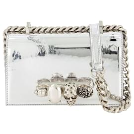 Alexander Mcqueen-Mini Jewell Satchel Bag - Alexander McQueen - Silver-Silvery,Metallic
