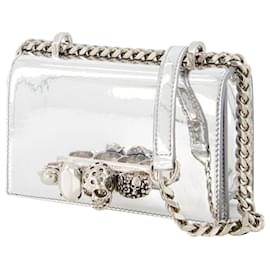 Alexander Mcqueen-Mini Jewell Satchel Bag - Alexander McQueen - Silver-Silvery,Metallic
