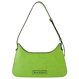 Borsa Platt Mini Crackle Hobo - Acne Studios - Pelle - Verde lime Verde