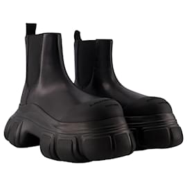 Alexander Wang-Storm Chelsea Ankle Boots - Alexander Wang - Leather - Black-Black