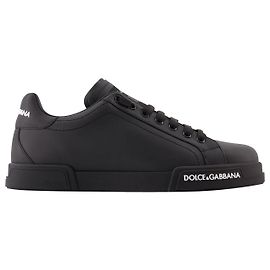 Dolce & Gabbana Sneakers Portofino - Dolce&Gabbana - Pelle - Nero Nero