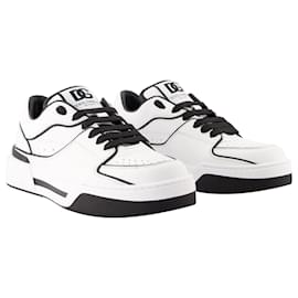 Dolce & Gabbana-New Roma Sneakers - Dolce&Gabbana - Leather - Black/ WHITE-White