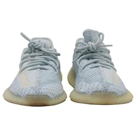 Yeezy-Yeezy 350 V2 Sneakers aus wolkenweißem Synthetikmaterial-Weiß