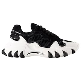 Balmain-B-East Sneakers - Balmain - Leather - Black/ WHITE-Black