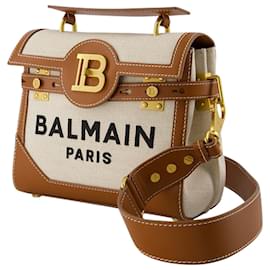 Balmain-Buzz 23 Umhängetasche - Balmain - Canvas - Beige-Beige