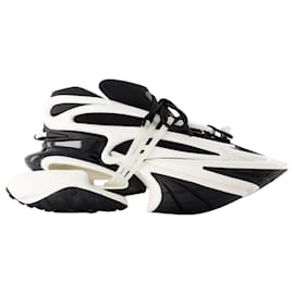 Balmain-Unicorn Sneakers - Balmain - Leather - Black/ WHITE-Black