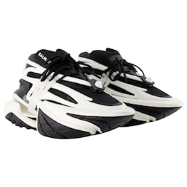 Balmain-Unicorn Sneakers - Balmain - Leather - Black/ WHITE-Black