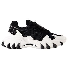Baskets B-East - Balmain - Cuir - Noir/ Blanc Noir