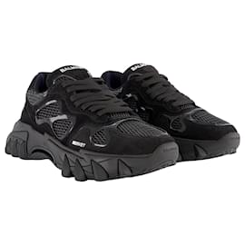 Balmain-B-East Sneakers - Balmain - Leather - Black-Black