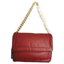 Sac à main Marc Jacobs Pillow en cuir bordeaux doré Rouge Bordeaux Bijouterie dorée