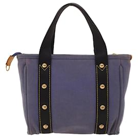 Louis Vuitton-LOUIS VUITTON Antigua Cabas MM Tote Bag Blue M40087 LV Auth 42060-Blue