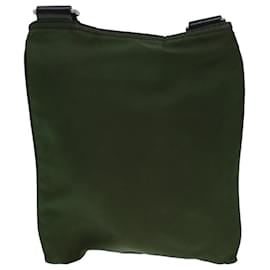 Prada-PRADA Shoulder Bag Nylon Khaki Auth ki2900-Khaki