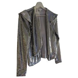 Iro Waklyn silver sequin blazer Silvery