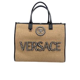 Versace-VERSACE Handtaschen T.  Wicker-Beige
