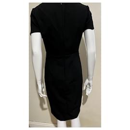Diane Von Furstenberg-DvF Maisie dress in black with polkadot trim-Black,White