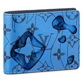 Louis Vuitton LV Aquagarden Slender wallet new Blue