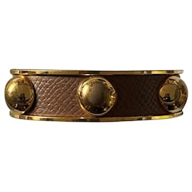 Hermès-Bracelets-Chocolate,Gold hardware