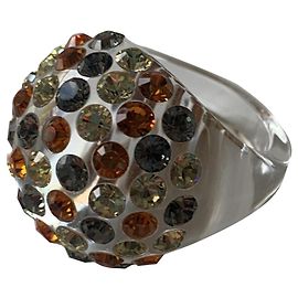 Autre Marque LUNA BIANCA Swarovski Crystal Acrylic Ring Multicolors Multiple colors