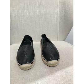 Saint Laurent-SAINT LAURENT  Sandals T.EU 38 Leather-Black