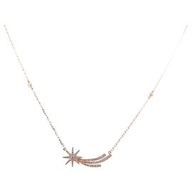 COLLANA STELLA CADENTE DJULA 40 alla 43 CM IN ORO ROSA 18COLLANA K E DIAMANTI D'oro