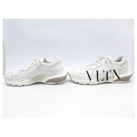 Valentino-VALENTINO SHOES BOUNCE SNEAKERS 46 TB LEATHER21Y2 SNEAKERS LEATHER SHOES-White
