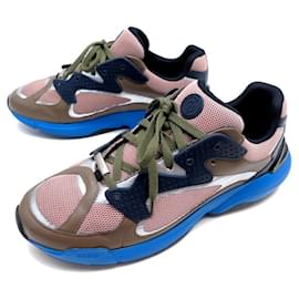 Christian Dior-NEW DIOR HOMME SNEAKERS SHOES B24 3SN246YJU 45 CANVAS & LEATHER SNEAKERS-Multiple colors