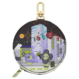 Louis Vuitton-NEW LOUIS VUITTON ROUND M WALLET81634 VIVIENNE GINZA XMAS 2022 COIN PURSE-Brown