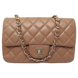 Chanel-CHANEL SMALL CLASSIC TIMELESS PINK LEATHER BANDOULIERE HAND BAG-Pink